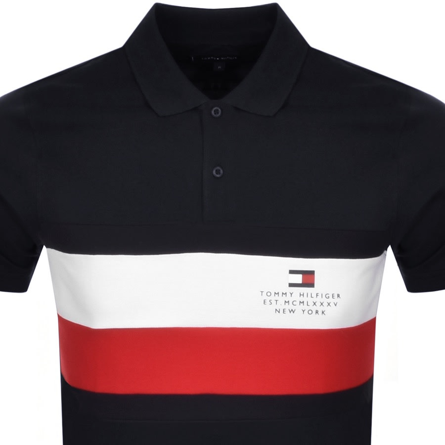 Alternative Image for ProductTommy Hilfiger Slim Fit Polo T Shirt Navy2